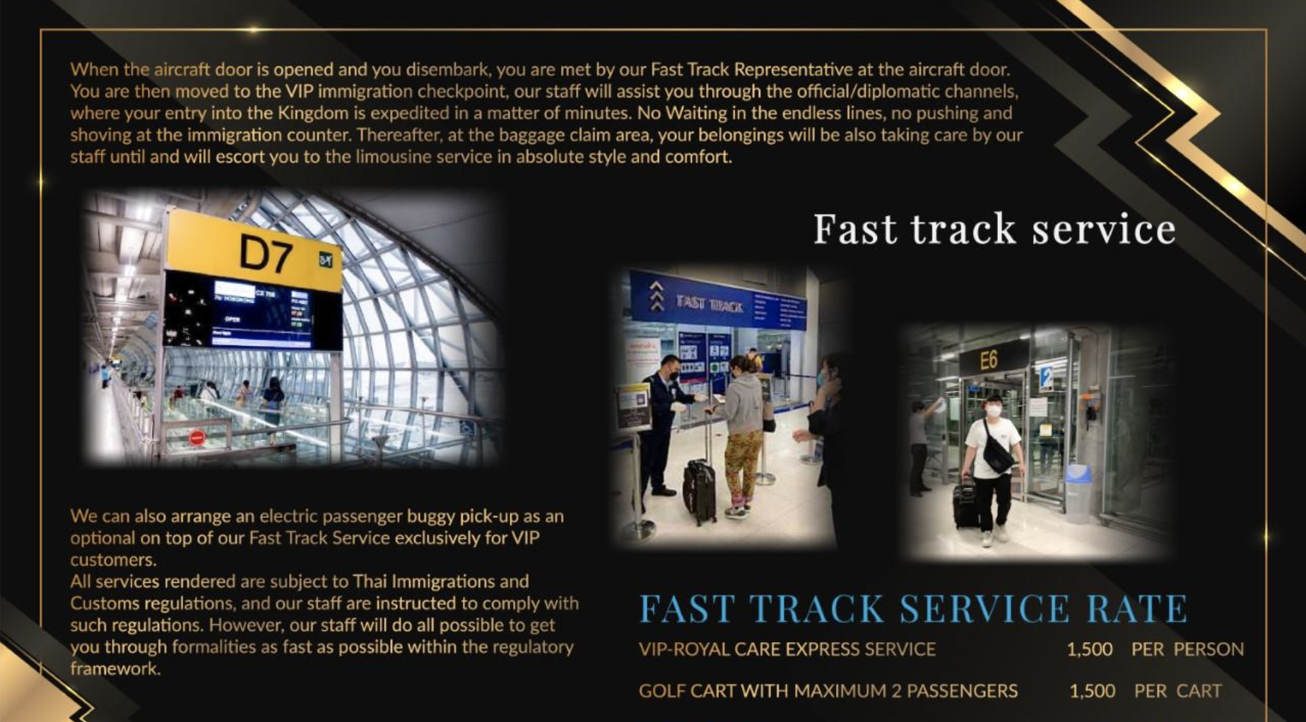 Premium Fast Track Transportation Service for Priority Clients in Bangkok City Center, Pattaya, and Chonburi, Thailand